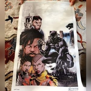 Black Panther limited Art Print